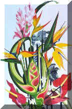Jazz Tropique - Painting by Richard Chamberlain